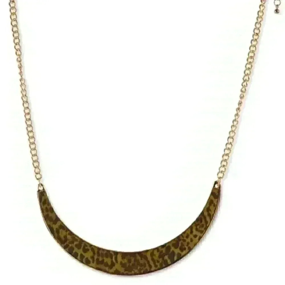 Style &Co new Gold Tone Leopard Collar Necklace
